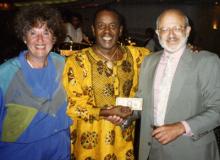 Mr. and Mrs. George Cohen with Flip Wilson.  