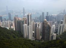 The Peak above Hong Kong’s Central District affords a stunning view.