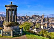 Aerial view over the historic center of Edinburgh, Scotland, from Calton Hill. Photo: Dreamstime/TNS