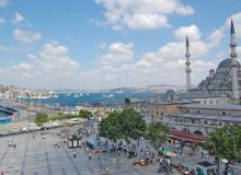 Istanbul, with the Galata Bridge spanning the Golden Horn. Photo by Rick Steves