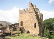 One of the 17th-century palaces in Gondar, Ethiopia
