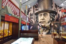 An exhibit at the SS <i>Great Britain</i> celebrates the engineering genius Isambard Kingdom Brunel, who designed the historic passenger ship. Photo by Rick Steves