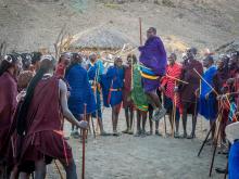 The Masai men’s dances included a lot of singing and jumping.