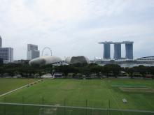 View of Singapore’s skyline from the National Gallery of Art.