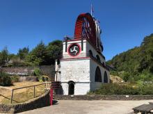 The Laxey Wheel, once used to pump water from mines on the Isle of Man. Photos by Norman Dailey
