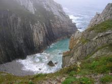 A cove on the rugged coast of the Crozon peninsula — Brittany, France.