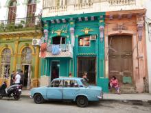 A colorful street scene in Havana. Photo by Mark Hagan