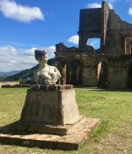The ruins of the beautiful Sans-Souci Palace.