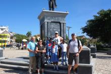 The Leisner family in Haiti.