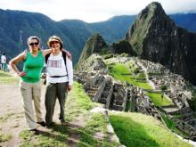 Helen Melman and her daughter, Rachel, at Machu Picchu 