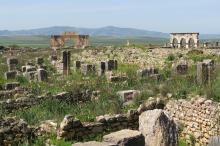 The ancient Roman ruin of Volubilis.