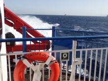 View from the <i>Tarifa Jet</i> ferry. Photo by Lorenz Rychner