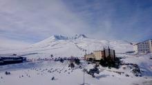 A view of Mt. Erciyes and the ski resort.