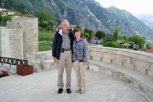 Lynn and Carol Probst at the Skanderbeg Museum — Krujë.