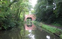 Approaching bridge No. 6 on the Stratford-upon-Avon Canal.