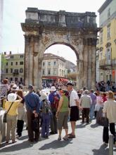 The Arch of the Sergii is a triumphal arch built by the Romans in Pula. Photos: 