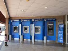 Of these three AutoBank ATMs on the left, we used the second and third machines. 