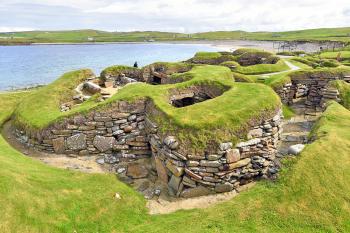 Ancient ruins on Scotland’s Orkney Islands include these 5,000-year-old homes at Skara Brae. Photo by Cameron Hewitt
