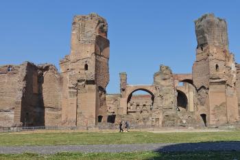 In Rome, the dramatic Baths of Caracalla are a 10-minute walk from the mobbed-with-tourists Colosseum. Photo by Rick Steves