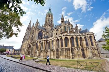 The centerpiece of a small town, Bayeux’s cathedral is as large as Paris’ Notre-Dame. Photo by Dominic Arizona Bonuccelli