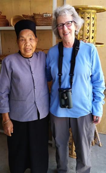 A Dai woman with Edna R.S. Alvarez in southern Yunnan province, southwestern China.