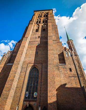 In the Old Town of Gdańsk, Poland, St. Mary’s Cathedral (constructed 1343 to 1502) is touted as the world’s largest brick church. Photo: ©Lukasz Janyst/123rf