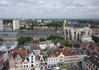 View of the town of Arras from its belfry tower.