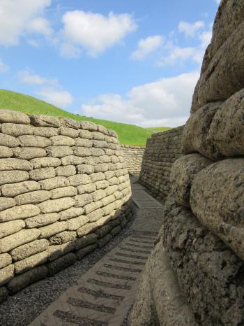 The trenches at Vimy Ridge.