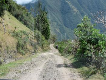 The old main road to Mindo, Ecuador. Photo by Andy Cubbon
