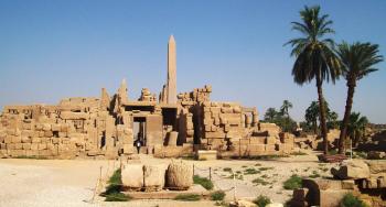 At the Karnak Temple Complex, near Luxor.