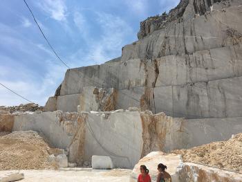Marble quarry in Carrara, Italy.