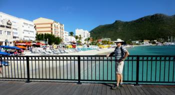 Randy at the Philipsburg waterfront — Sint Maarten. 