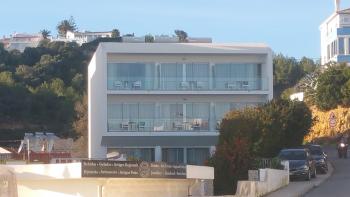 We had a top-floor, ocean-view apartment in the Casa Praia Mar apartments — Salema, Portugal.