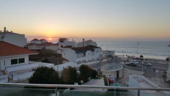 Sunrise as seen from our apartment's balcony in the Porto Côvo Hotel — Porto Côvo, Portugal.