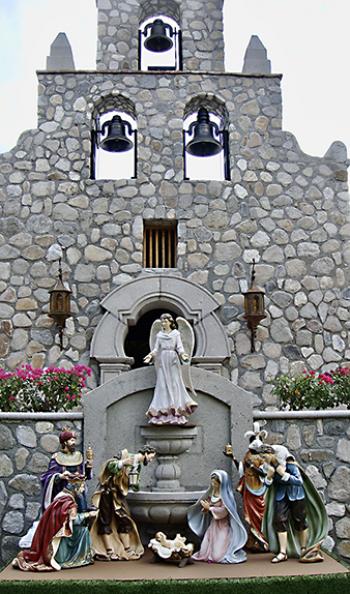 This chapel, on the grounds of the Hacienda de Los Santos Resort, is a replica of Mission San Francisco de la Espada in San Antonio, Texas. Photo by Lynn Meadows
