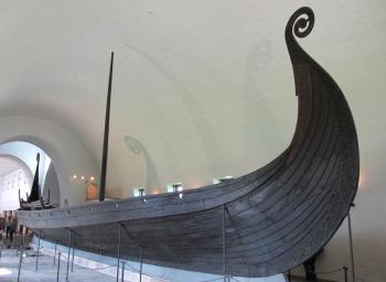 Gokstad ship at the Viking Ship Museum in Oslo.