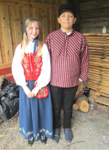 Young dancers at the folk museum in Molde.