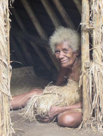 In a small village on the island of Tanna in Vanuatu, people live in traditional ways (June 2019). Photo by Esther Perica