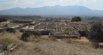 Overview of the Palace of the Six Patios at Yagul — Tlacolula Valley, Oaxaca state, southern Mexico.