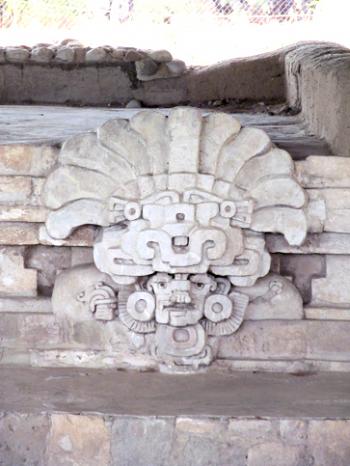 Cocijo mask in Structure 190 at Lambityeco.