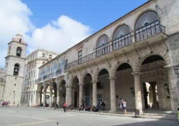 Palacio del Conde de Lombillo, or Casa Lombillo, at Plaza de la Catedral. Photo by Julie Skurdenis