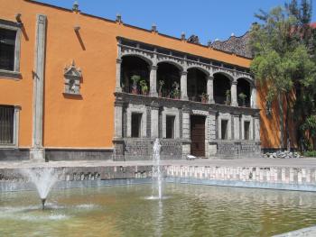 Monastery adjacent to the Templo de Santiago in Mexico City.
