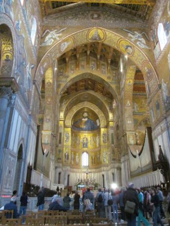 Monreale Cathedral’s nave and apse are adorned with mosaics — Sicily.