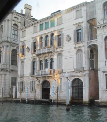 The palazzo Bernardo Nani on the Grand Canal in Venice.