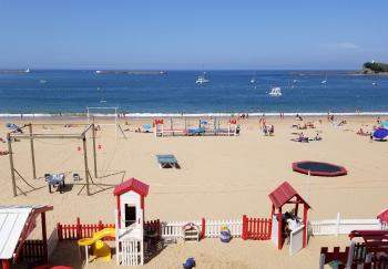 The view from our room in Saint-Jean-de-Luz.