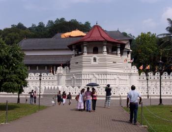 Temple of the Sacred Tooth Relic in central Kandy.