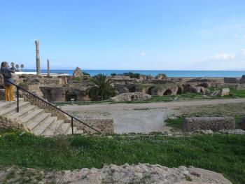 Roman and Punic ruins at Carthage, Tunisia.
