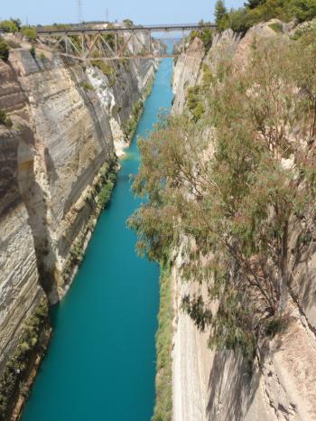 The Corinth Canal.