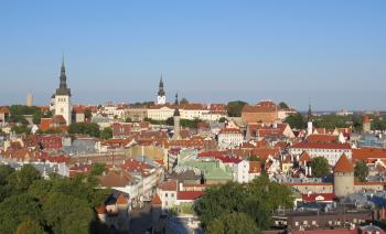 A view of Tallinn, the capial of Estonia.