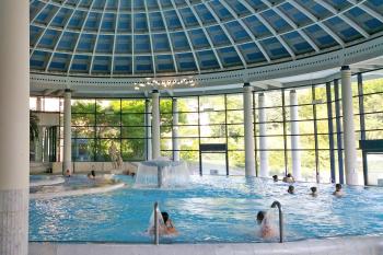 An elegant pool at the Caracalla Thermal Baths. Photo by Sandra Hundacker